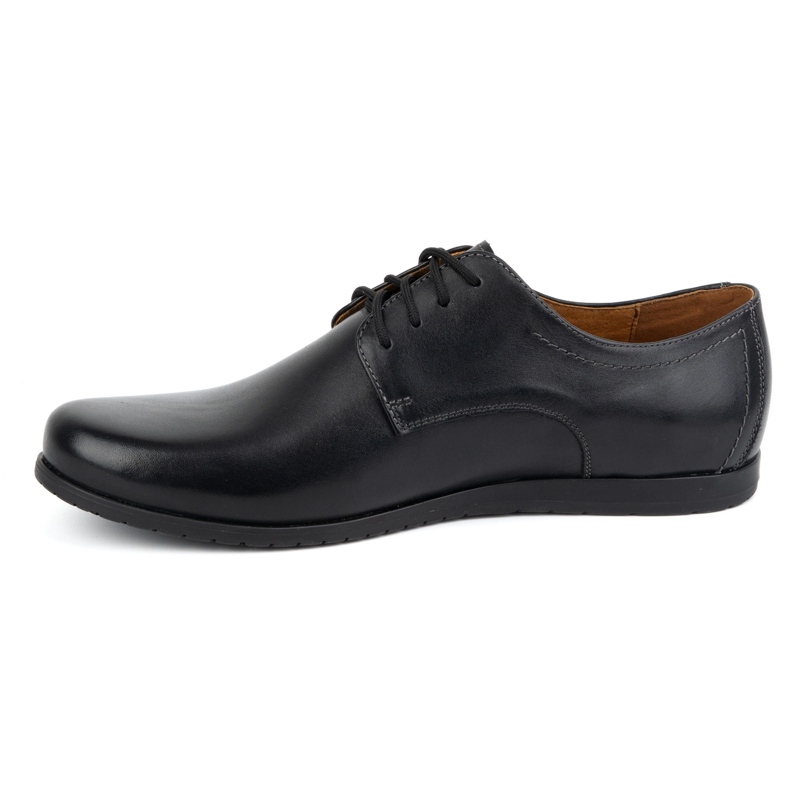 Zapatos Elegantes de Piel para Hombre KAMPOL Modelo 326 negro 1