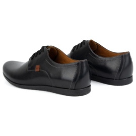 Zapatos Elegantes de Piel para Hombre KAMPOL Modelo 326 negro 5
