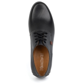 Zapatos Elegantes de Piel para Hombre KAMPOL Modelo 326 negro 6