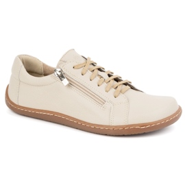 Olivier Zapatos de mujer minimalistas descalzos de piel modelo 1243 beige 6