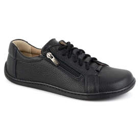 Olivier Zapatos de mujer minimalistas descalzos de piel 1242 negro 4