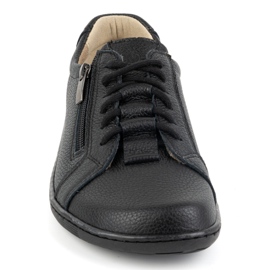Olivier Zapatos de mujer minimalistas descalzos de piel 1242 negro 5