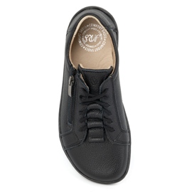 Olivier Zapatos de mujer minimalistas descalzos de piel 1242 negro 6