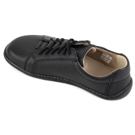 Olivier Zapatos de mujer minimalistas descalzos de piel 1242 negro 1