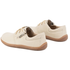 Olivier Zapatos de mujer descalzos minimalistas de piel 1244 beige 8