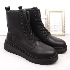 Botas de mujer de piel con aislamiento Rieker negro 70401-00 3