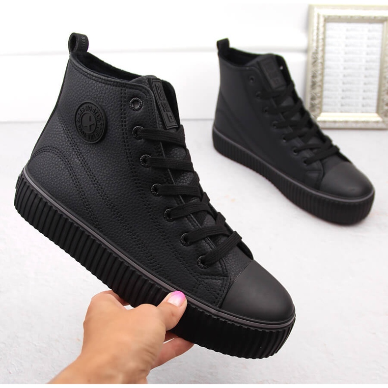 Zapatillas altas negras con aislamiento Big Star OO274790 negro 1