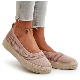 News Zapatillas sin cordones con plataforma para mujer, rosa rosado 4