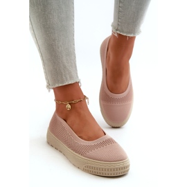 News Zapatillas sin cordones con plataforma para mujer, rosa rosado 2