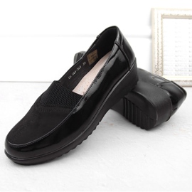 Zapatos cómodos sin cordones para mujer con banda elástica, negro T.Sokolski J23-323 3