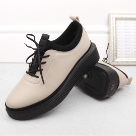 Zapatos slip-on mujer piel beige T.Sokolski J23-705 3