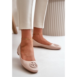 Bailarinas De Mujer Con Adorno De Piel Ecológica Rhodike Beige 5
