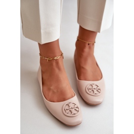 Bailarinas De Mujer Con Adorno De Piel Ecológica Rhodike Beige 6