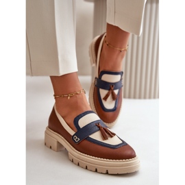 Mocasines Mujer Piel Marrón Laura Messi 2835 6