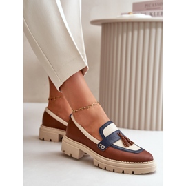 Mocasines Mujer Piel Marrón Laura Messi 2835 4