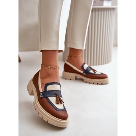 Mocasines Mujer Piel Marrón Laura Messi 2835 5
