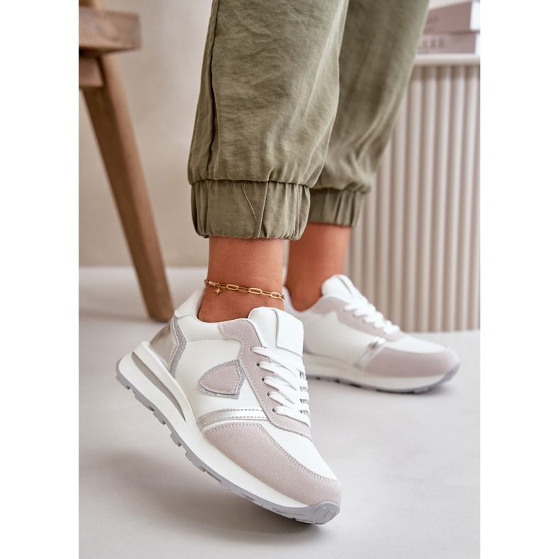 Zapatillas Mujer Con Purpurina Velaniela Blanca blanco 2