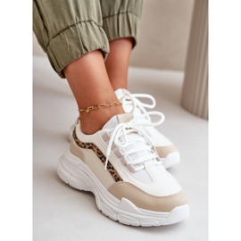 Zapatillas De Mujer Beige Zapatillas Deportivas Con Suela Gruesa Lerila 7