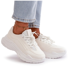 Zapatillas Deportivas de Mujer, Deportivas con Suela Gruesa, Blancas Lerila blanco 8