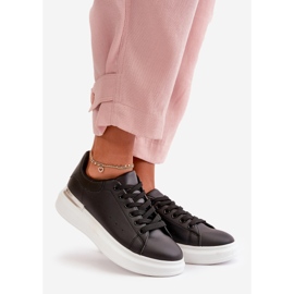 Zapatillas Deportivas De Mujer Con Plataforma Baja Fabricadas En Piel Ecológica, Negro Nevelena 1 Zapatillas Deportivas De Mujer Con Plataforma Baja Fabricadas En Piel Ecológica, Negro Nevelena 1