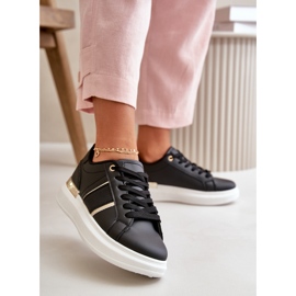 Zapatillas Deportivas De Mujer De Moda Con Plataforma Fabricadas En Piel Ecológica, Negras Nevisase negro 2 Zapatillas Deportivas De Mujer De Moda Con Plataforma Fabricadas En Piel Ecológica, Negras Nevisase negro 2