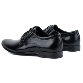 Olivier Zapatos formales de hombre en piel con cordones, elegantes 304LU, negro 6
