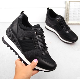 Deportiva mujer cuña negra Vinceza 10733 negro 1