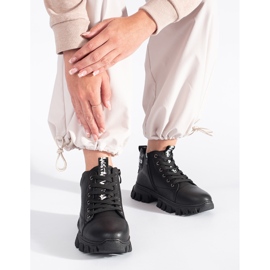 Botines negros con cordones de mujer Sergio Leone 2 Botines negros con cordones de mujer Sergio Leone 2