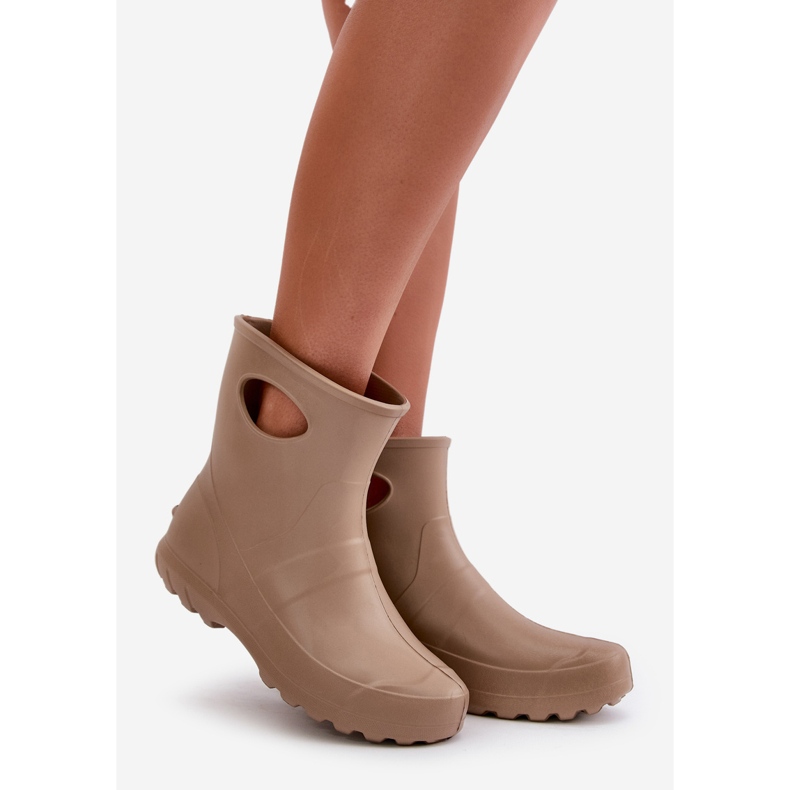 Botas de agua impermeables para mujer LEMIGO Garden 752 Camel marrón 1