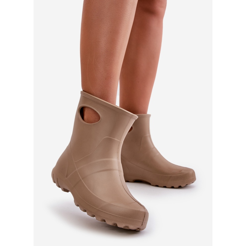 Botas de agua impermeables para mujer LEMIGO Garden 752 Camel marrón 2