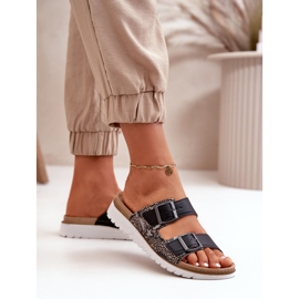 Chanclas Cómodas De Mujer Con Hebillas Inblu CN000033 Azul Marino 5