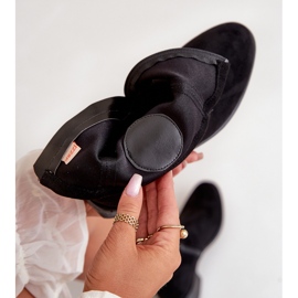 Botines de Mujer con Cierre de Cremallera y Detalle Decorativo, Ante Ecológico, Negro Lerioria 2