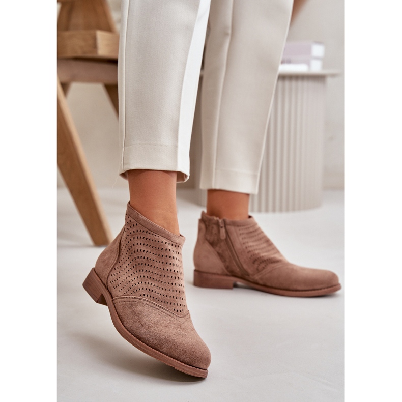 Botas de Mujer Caladas con Tacón Plano Marrón S.Barski HY42-076 2 Botas de Mujer Caladas con Tacón Plano Marrón S.Barski HY42-076 2