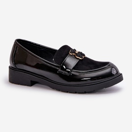 Mocasines Mujer Charol Con Osito Negro S.Barski HY42-339A 4