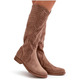 Botas de Mujer Caladas Marrones S.Barski HY42-132 marrón 10