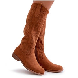 Botas de Mujer Camel Caladas S.Barski HY42-132 marrón 12