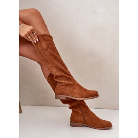 Botas de Mujer Camel Caladas S.Barski HY42-132 marrón 2