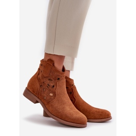 Botas Mujer Caladas Con Cremallera Camel S.Barski HY42-081 marrón 1 Botas Mujer Caladas Con Cremallera Camel S.Barski HY42-081 marrón 1