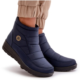 News Botas de nieve aislantes para mujer, azul marino 8
