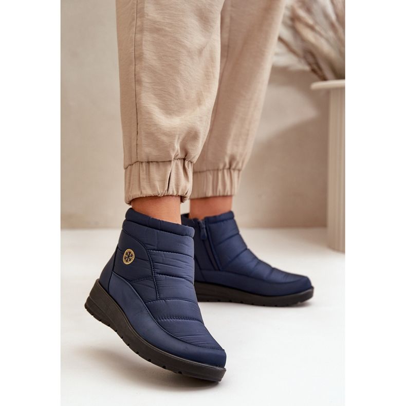 News Botas de nieve aislantes para mujer, azul marino 2