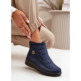 News Botas de nieve aislantes para mujer, azul marino 6