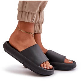 Chanclas de mujer de espuma ligera y suela gruesa, Negro Querceria 9