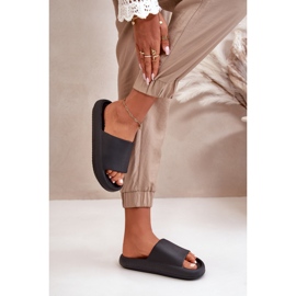 Chanclas de mujer de espuma ligera y suela gruesa, Negro Querceria 5