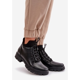 Botas Bajas Aislantes De Mujer En Piel Ecológica, Negro Erisabelle 1