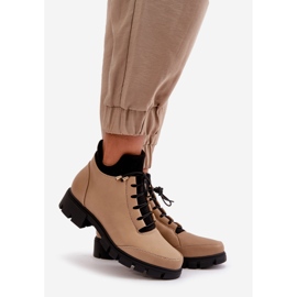 Botas Bajas Aislantes De Mujer En Piel Ecológica, Beige Erisabelle 1 Botas Bajas Aislantes De Mujer En Piel Ecológica, Beige Erisabelle 1