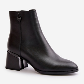 Botas de Mujer Elegantes Aislantes Fabricadas en Piel Natural, Negras Vinceza 77106 negro 4