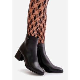 Botas de Mujer Elegantes Aislantes Fabricadas en Piel Natural, Negras Vinceza 77106 negro 1