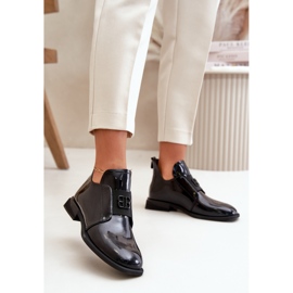 Zapatos Slip-On Mujer Charol Fabricados en Piel Natural, Negro Vinceza 91120 2