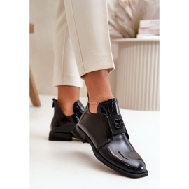 Zapatos Slip-On Mujer Charol Fabricados en Piel Natural, Negro Vinceza 91120 5