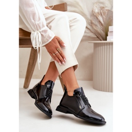Zapatos Slip-On Mujer Charol Fabricados en Piel Natural, Negro Vinceza 91120 7